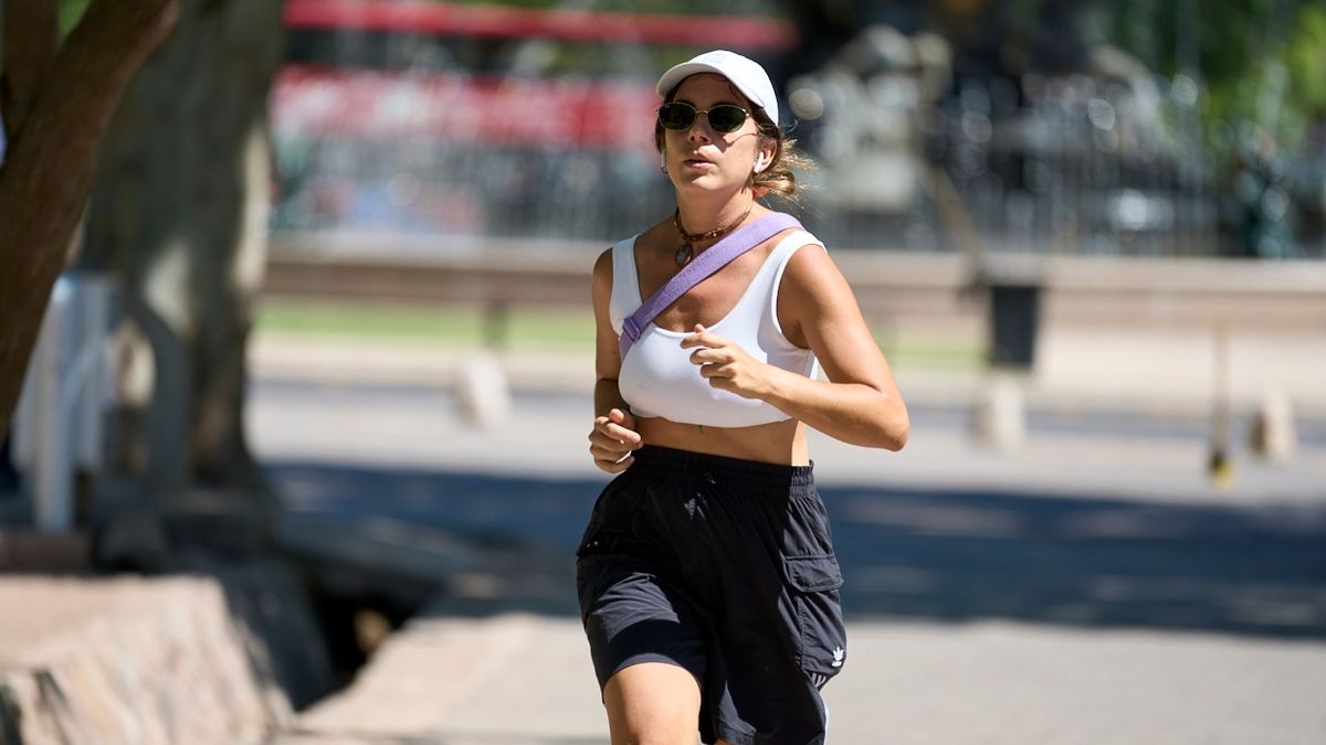 Novedosas vestimentas utilizan quienes hacen ejercicio en el Parque. Novedosas vestimentas utilizan quienes hacen ejercicio en el Parque.