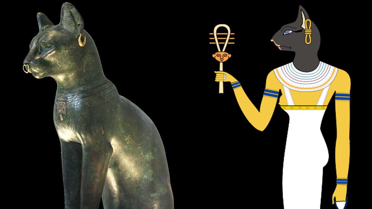 La diosa egipcia Bastet, símbolo de fecundidad, protección y belleza, era representada con una cabeza de gato.