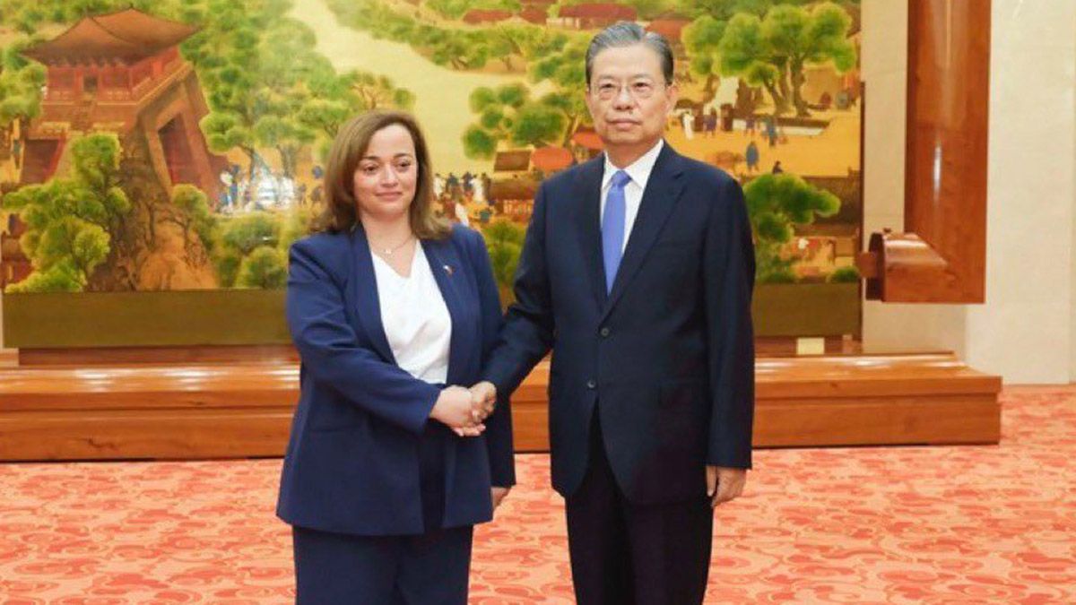 La titular de Diputadios, Cecilia Moreau, durante su gira por China.