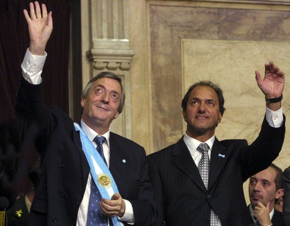 Daniel Scioli fue vice de Néstor Kirchner. Ahora es funcionario del mileísmo. Daniel Scioli fue vice de Néstor Kirchner. Ahora es funcionario del mileísmo.