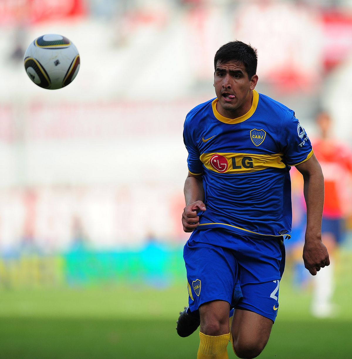 Lucas Viatri en su paso por Boca, donde se inició como profesional