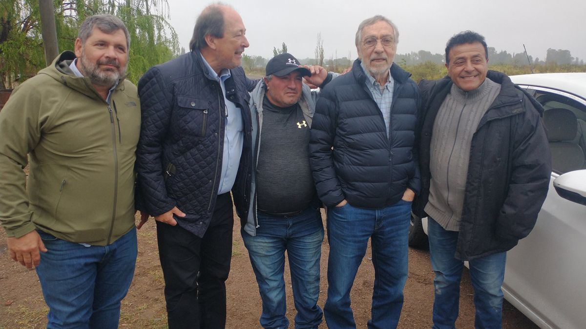 Ernesto Sanz estuvo este martes en San Rafael con el actor y dirigente radical Luis Brandoni.