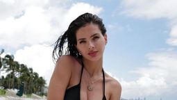 La China Suárez paseó en microbikini por las playas de Miami y es furor