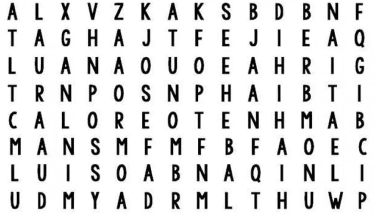 Acertijo visual: solo si posees vista de halcón podrás encontrar tu nombre entre las letas