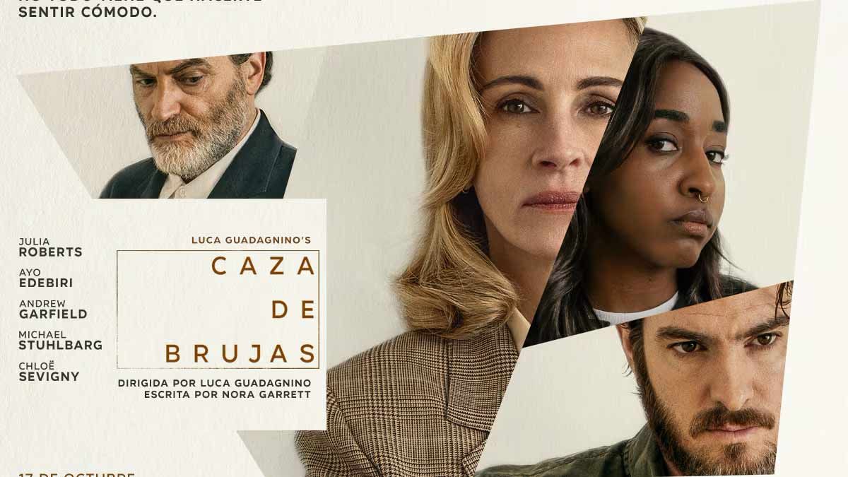 Julia Roberts, Andrew Garfield y Ayo Edebiri. Este trío de excelentes actores brillan en la flamante película Caza de brujas. Julia Roberts, Andrew Garfield y Ayo Edebiri. Este trío de excelentes actores brillan en la flamante película Caza de brujas. 