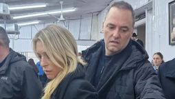 Bettina Angeletti y Manuel Adorni. Foto: NA
