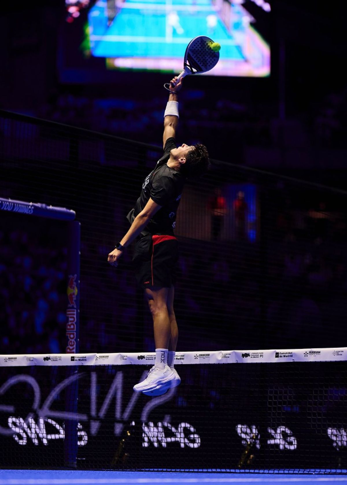 Agustín Tapia brilló en el P1 de Madrid por el Premier Padel. Agustín Tapia brilló en el P1 de Madrid por el Premier Padel.