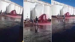 Todavía no hay un cálculo sobre el dinero que se perdió durante el incidente en la bodega Los Haroldos, en San Martín.