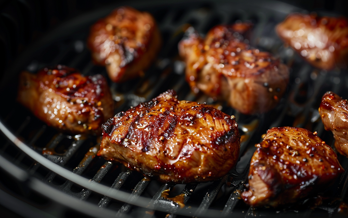 La freidora de aire es el lugar ideal para cocinar este cerdo. La freidora de aire es el lugar ideal para cocinar este cerdo.