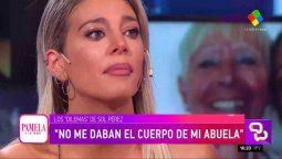 Sol Pérez se quebró en un llanto desconsolado