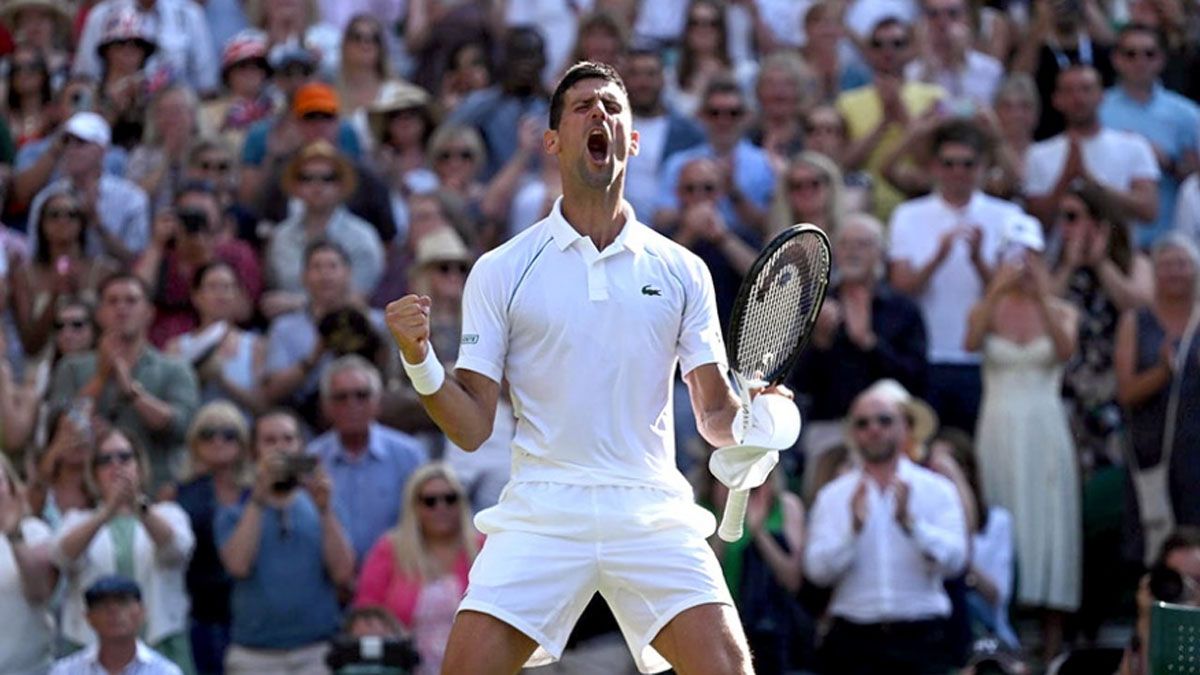 Novak Djokovic estará en su octava final de Wimbledon