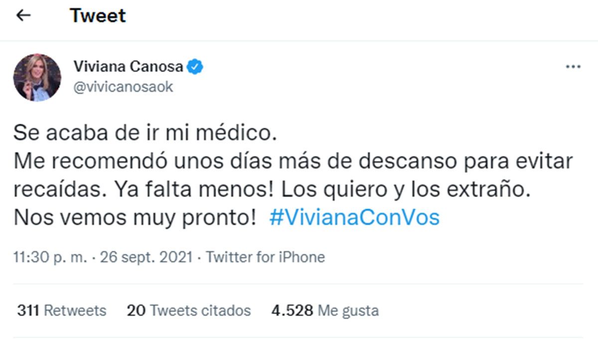 Crece el misterio... ¿Qué le pasa a Viviana Canosa?