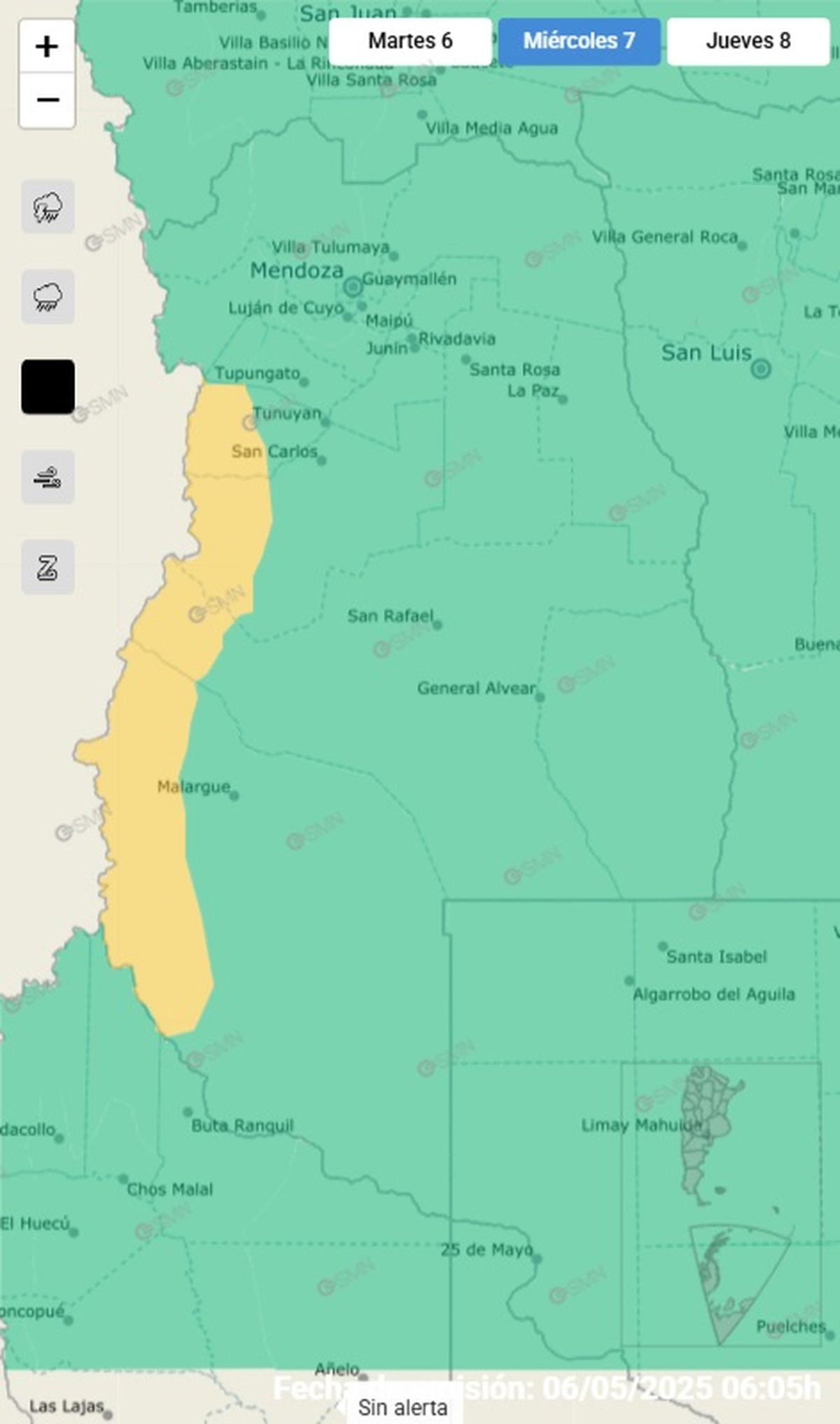 Estas son los departamentos afectados Estas son los departamentos afectados
