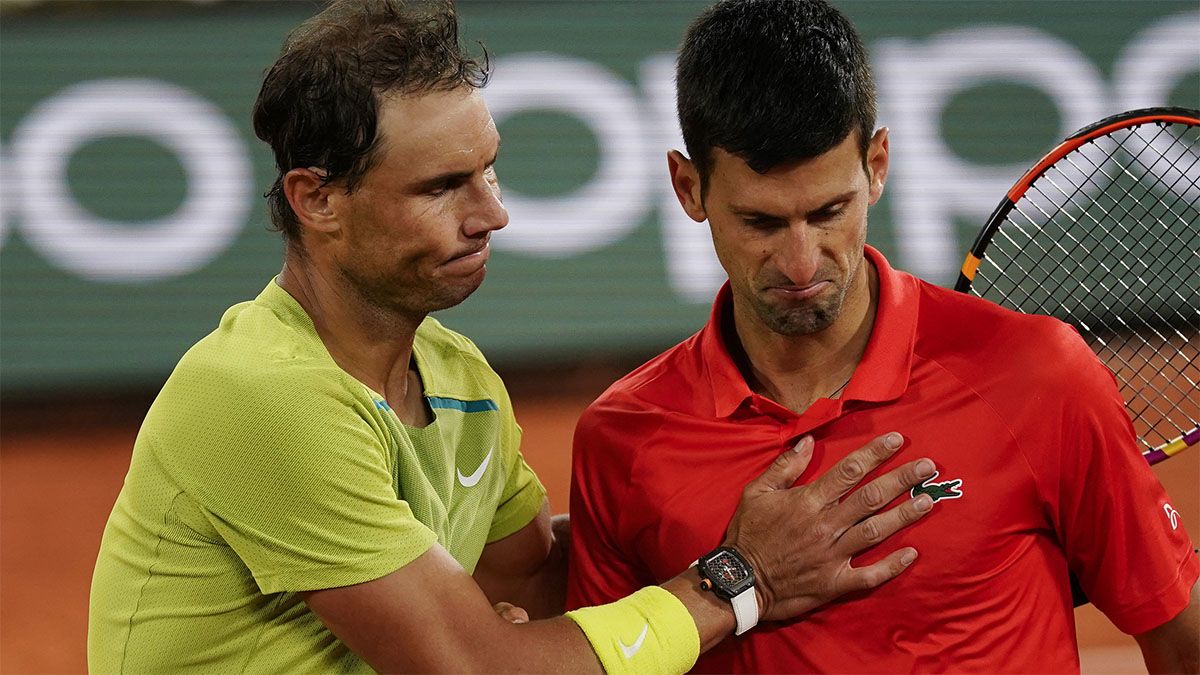 Rafael Nadal y Djokovic jugaron un partido épico.