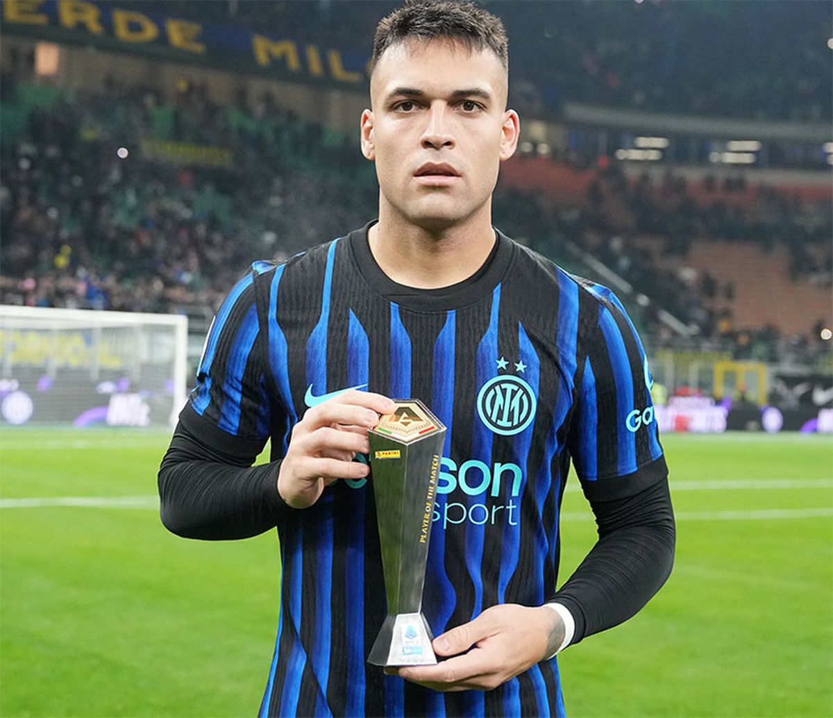 Lautaro Martínez se destacó en el Inter.