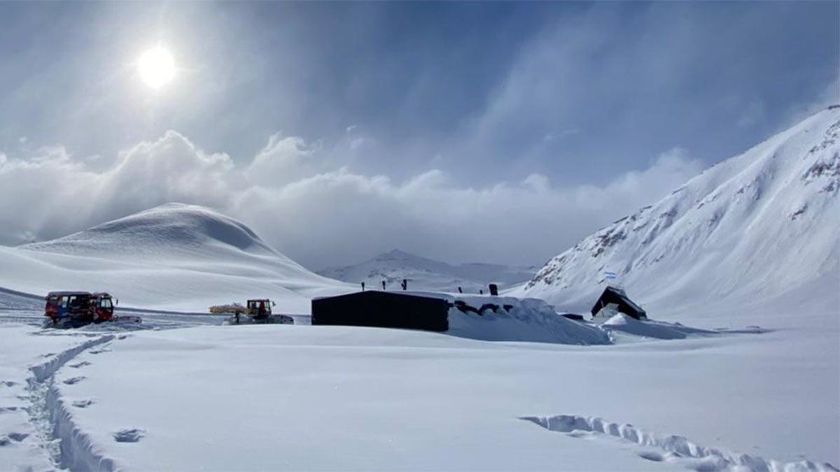 El Azufre durante el invierno 2022.