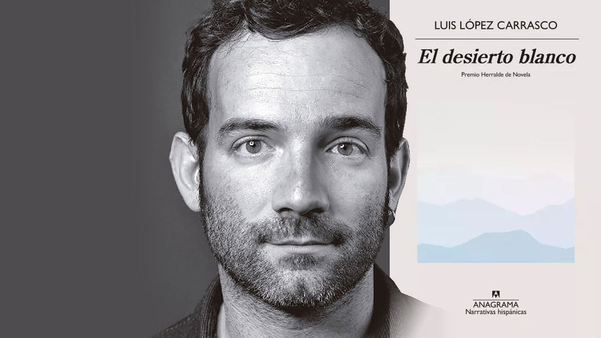 El español Luis Lópezz Carrasco y su novela El Desierto Blanco.