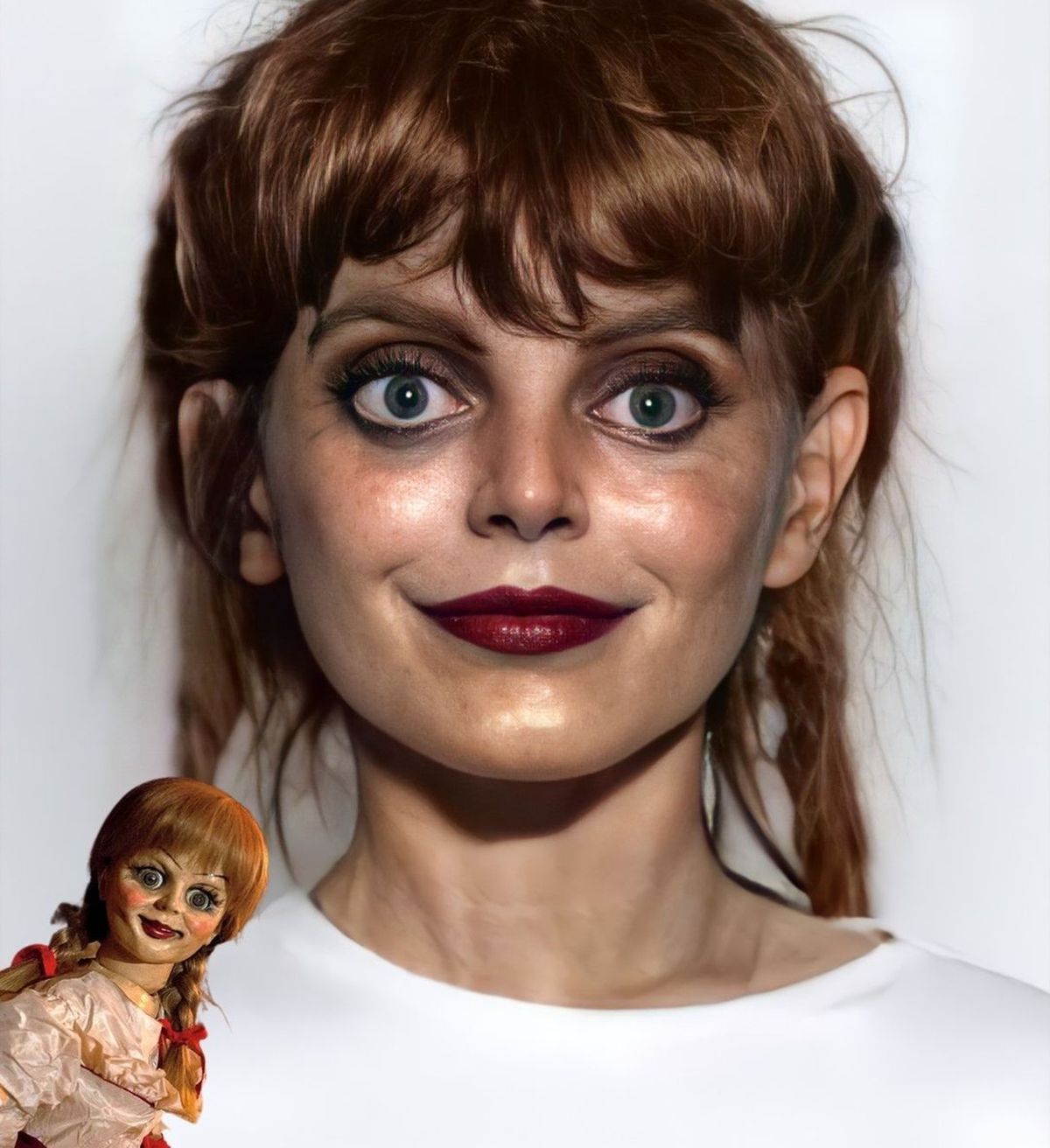 Así se vería Annabelle en la vida real. Así se vería Annabelle en la vida real.