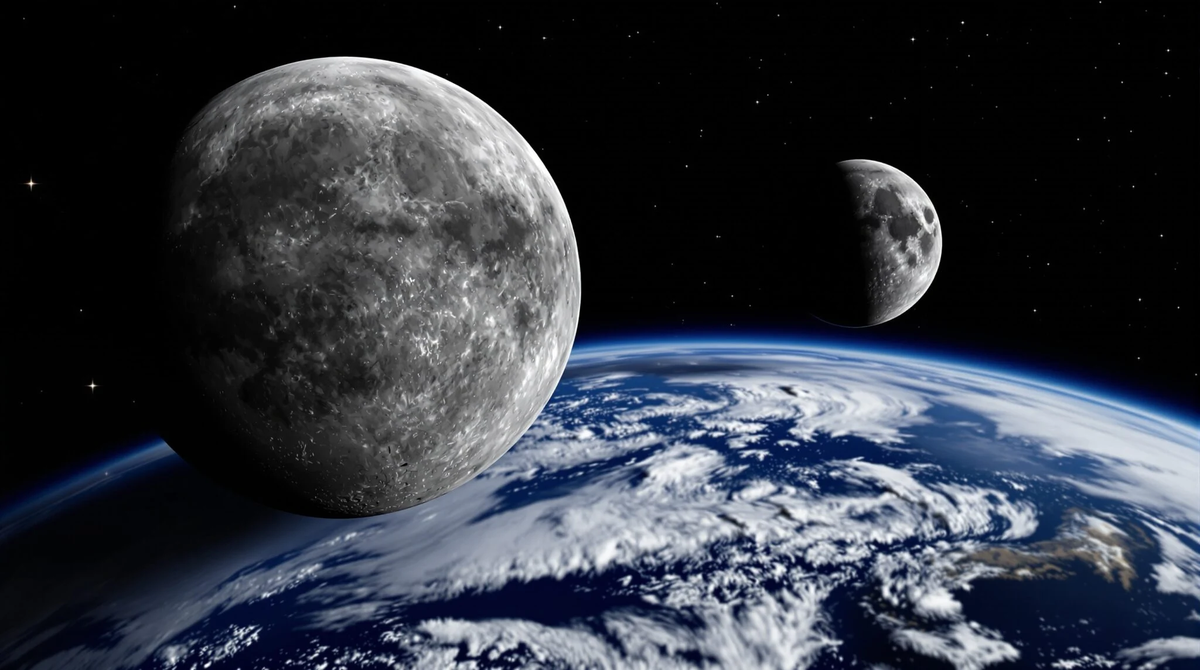 Lamentablemente, a pesar del descubrimiento no veremos dos enormes lunas en el cielo nocturno.