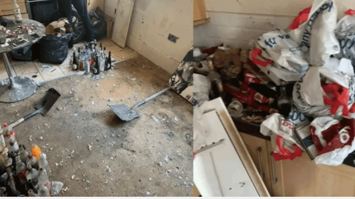 Sucio. Devolvió el departamento tan sucio que tuvieron que ir 20 personas a limpiarlo.