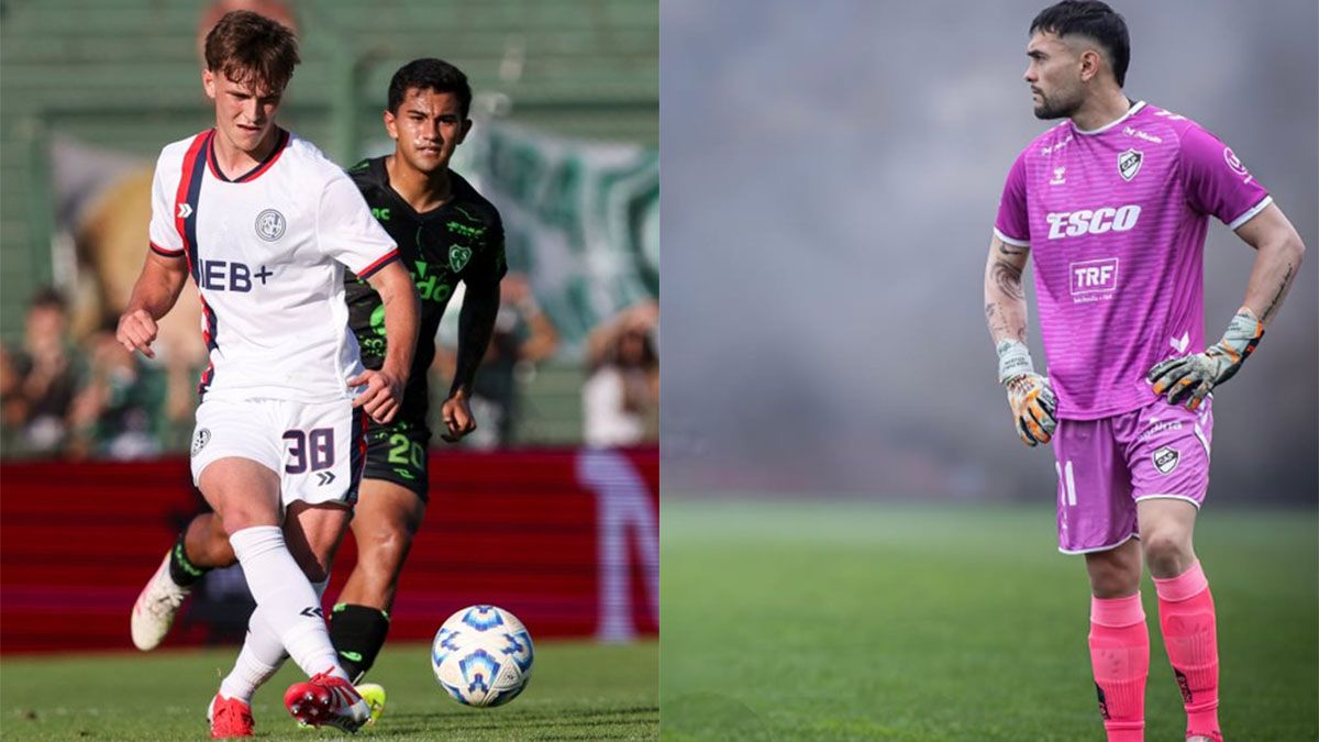 Los mendocinos Ignacio Perruzzi (San Lorenzo) y Juan Pablo Cozzani (Platense).