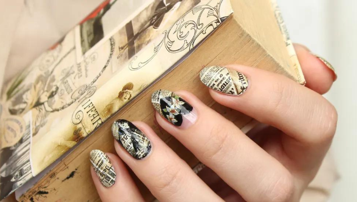 Newspaper Nails, el diseño de manicura más divertido