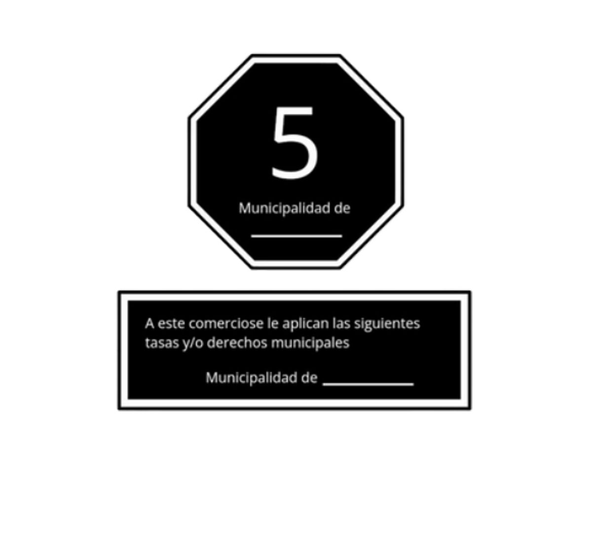 Hebe Casado propone que en cada comercio haya un cartel similar a éste para conocer qué impuestos municipales se le cobra. Hebe Casado propone que en cada comercio haya un cartel similar a éste para conocer qué impuestos municipales se le cobra.