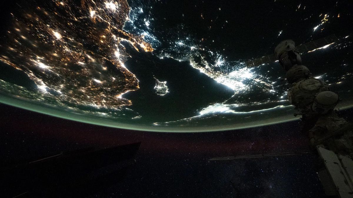 Las imágenes fueron captadas desde el espacio.