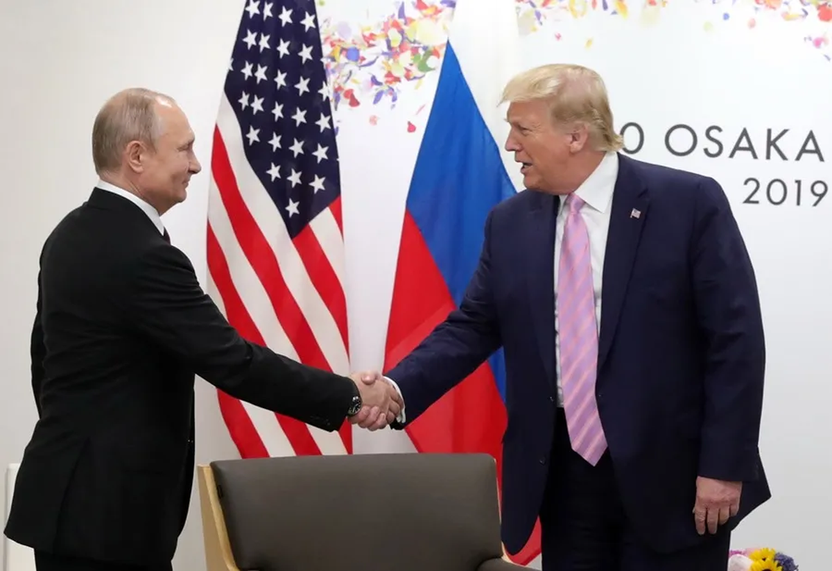 El presidente ruso, Vladimir Putin, se reunió por última vez con el presidente de los Estados Unidos, Donald Trump, en Japón en 2019. Crédito: EFE/ Michael Klimentyev/sputnik/kremlin Pool.