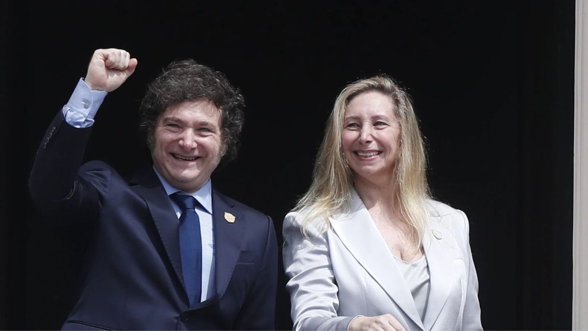 Javier Milei y Karina Milei. El presidente destacó el armado político de La Libertad Avanza en las elecciones provinciales.