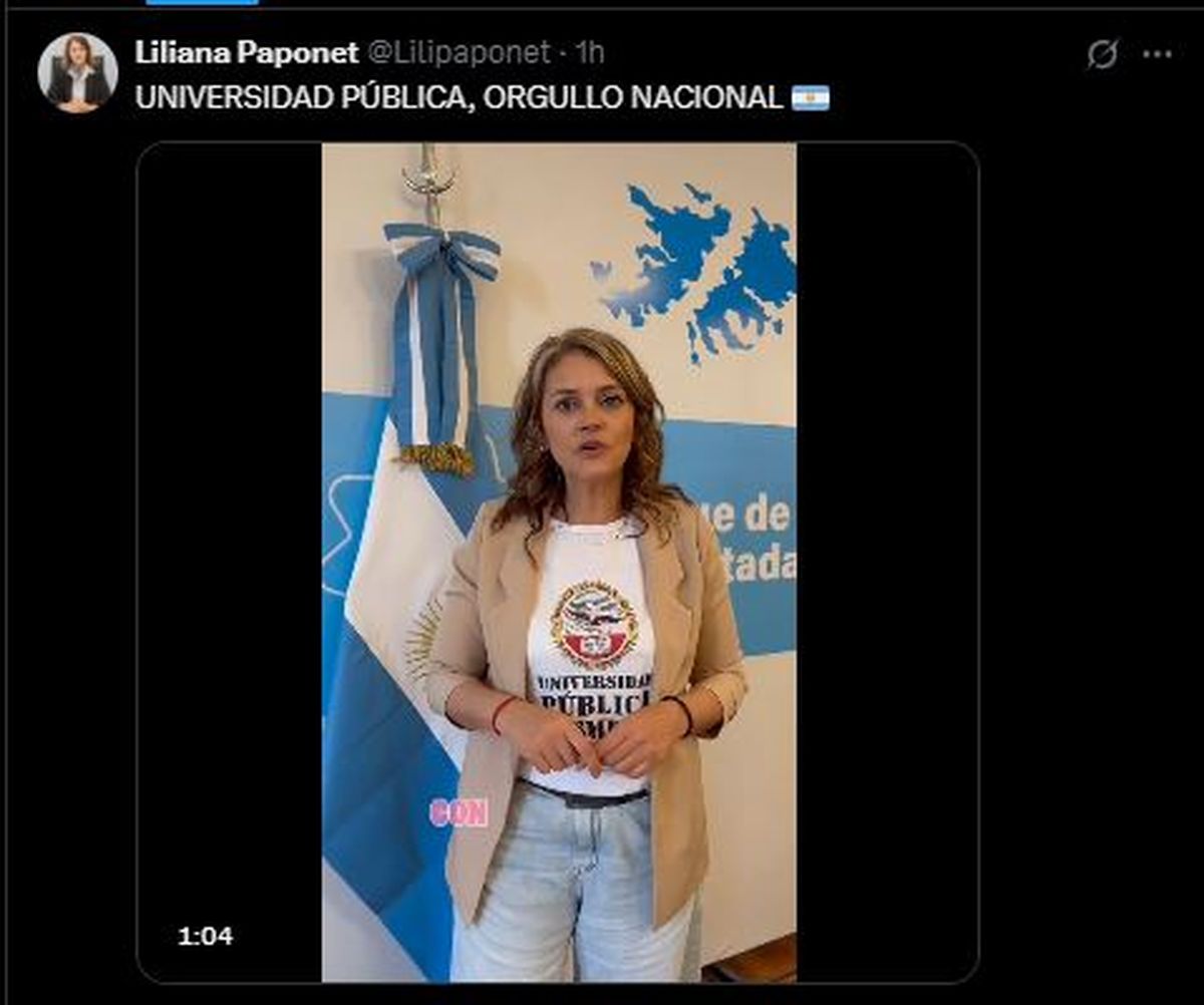 La diputada peronista Liliana Paponet también se manifestó a favor del financiamiento a las universidades públicas. 