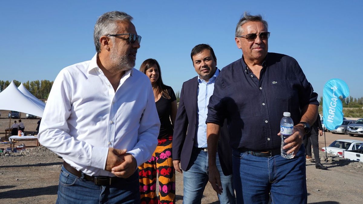El gobernador Alfredo Cornejo y Sergio Marinelli