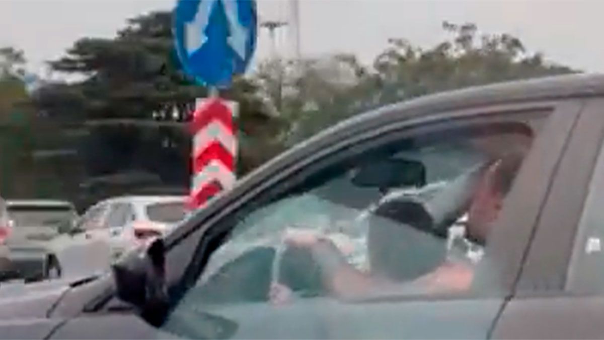 Un video viral alertó a las autoridades y le suspendieron la licencia al conductor.