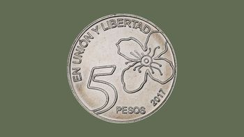 Pagan 800 mil pesos al suertudo propietario de estas monedas de 5 pesos