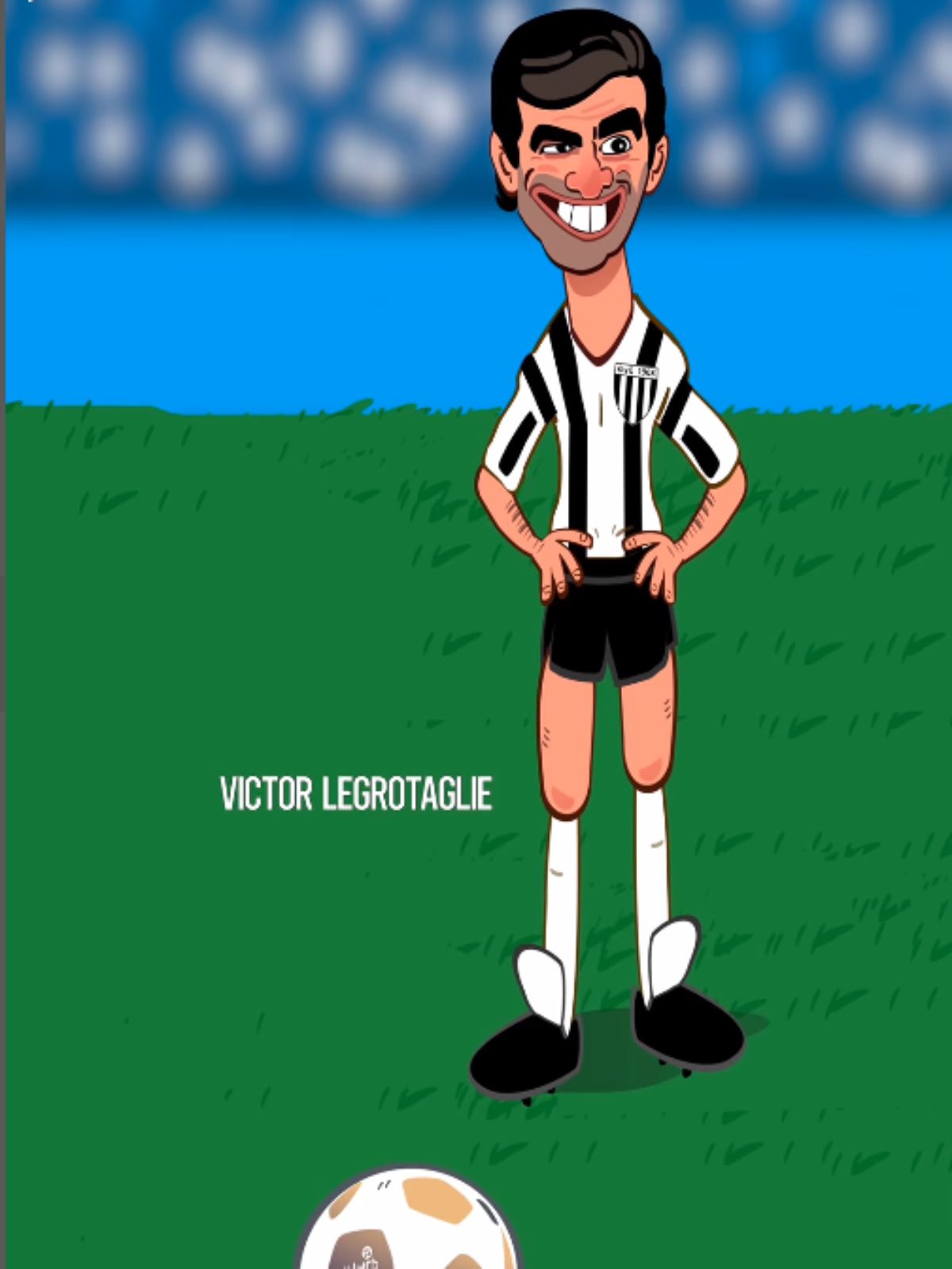 Así dibujó Hamid Sahari a nuestra figura Víctor Legrotaglie, quien siempre prefirió jugar en su Gimnasia y Esgrima querido, rechazando hasta ofertas del Real Madrid Así dibujó Hamid Sahari a nuestra figura Víctor Legrotaglie, quien siempre prefirió jugar en su Gimnasia y Esgrima querido, rechazando hasta ofertas del Real Madrid