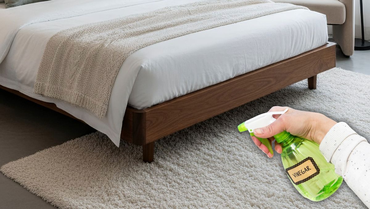 Rociar vinagre en las patas de la cama: te explico qué significa este truco y para qué sirve