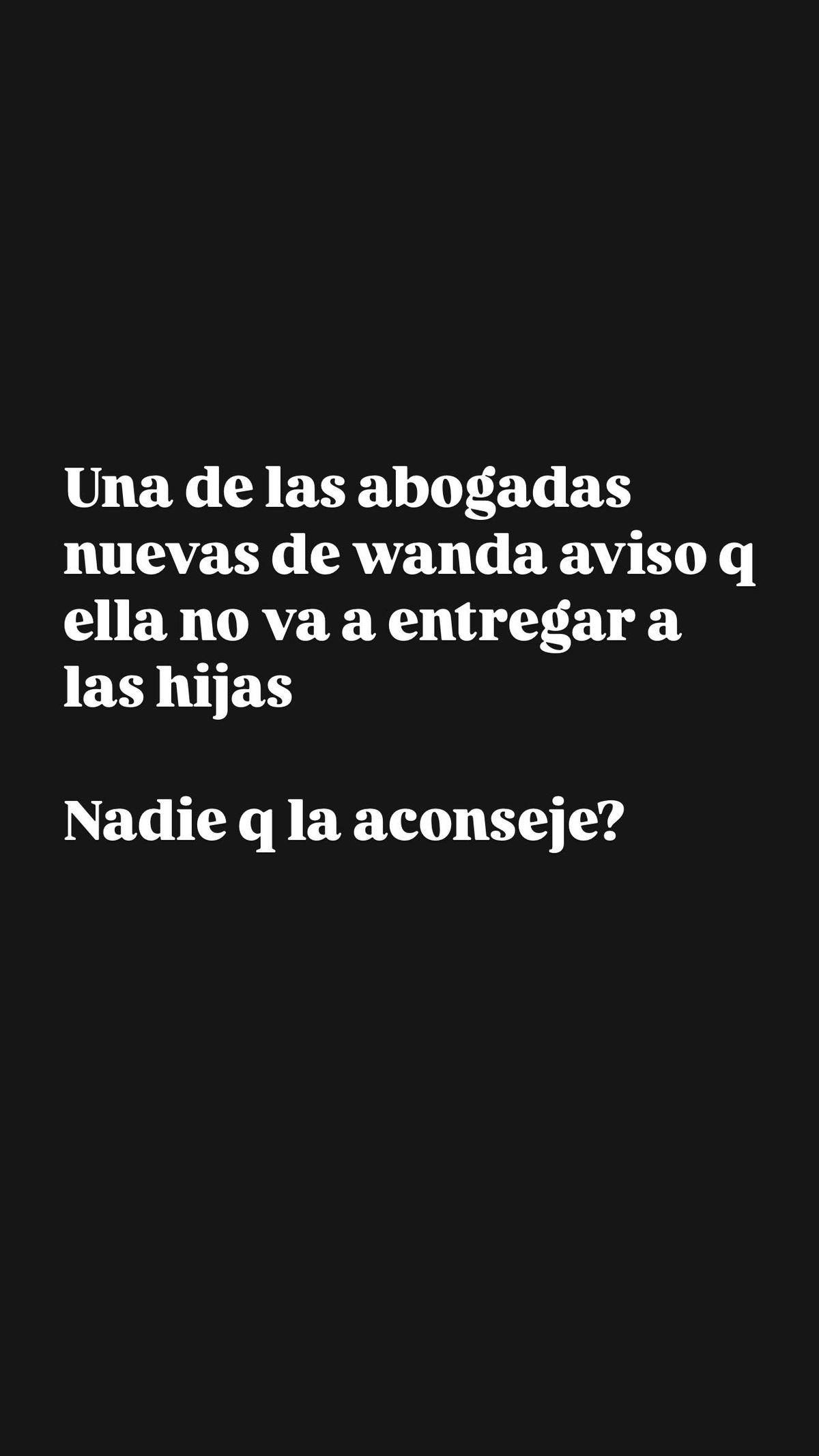 ¡Escándalo! Wanda Nara no le entregará sus hijas a Mauro Icardi. ¡Escándalo! Wanda Nara no le entregará sus hijas a Mauro Icardi.