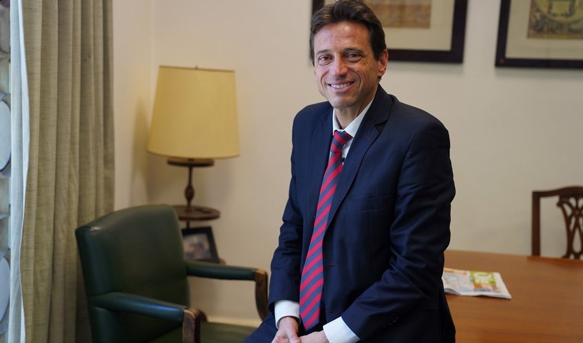 El directivo dijo presente tras la victoria.