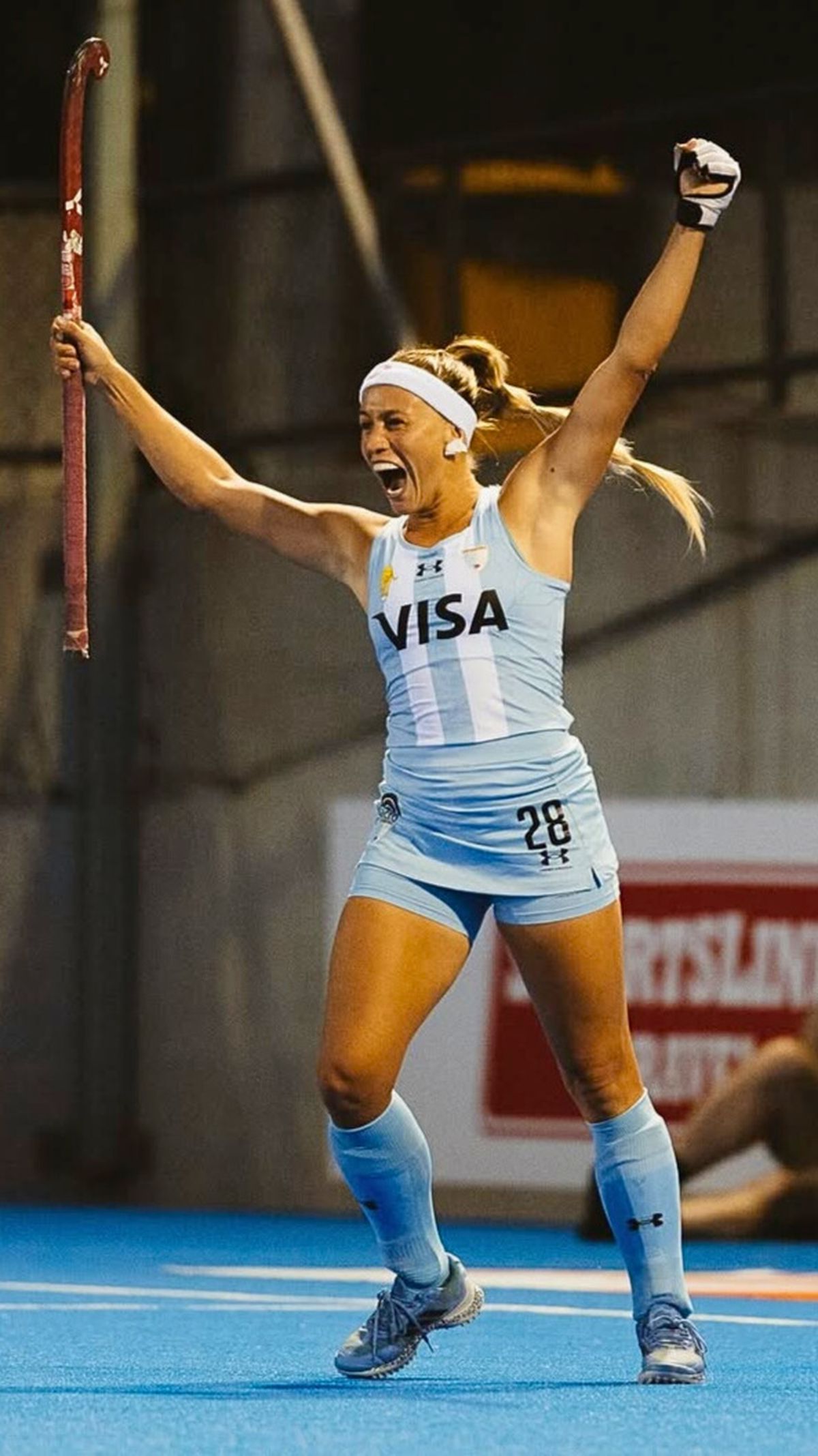 Juli Jankunas marc&oacute; para Las Leonas.