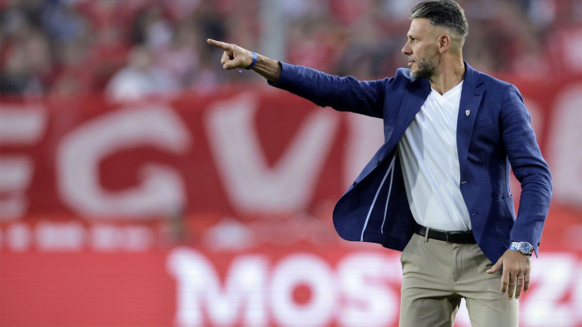 El técnico de River Martín Demichelis.
