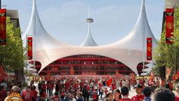 Así será el nuevo Old Trafford del manchester United, con capacidad para 100 mil espectadores.