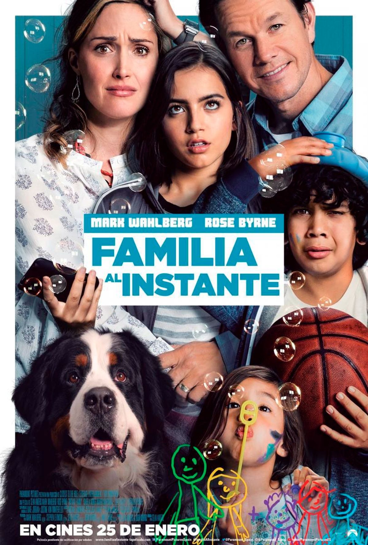 "Familia al instante" está dirigida por Sean Anders que co-escribe el guión junto a John Morris.