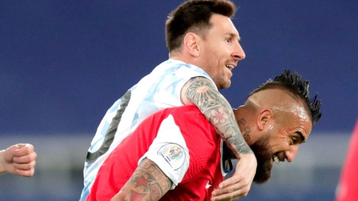 Messi y una foto no apta para sensibles en la Copa América