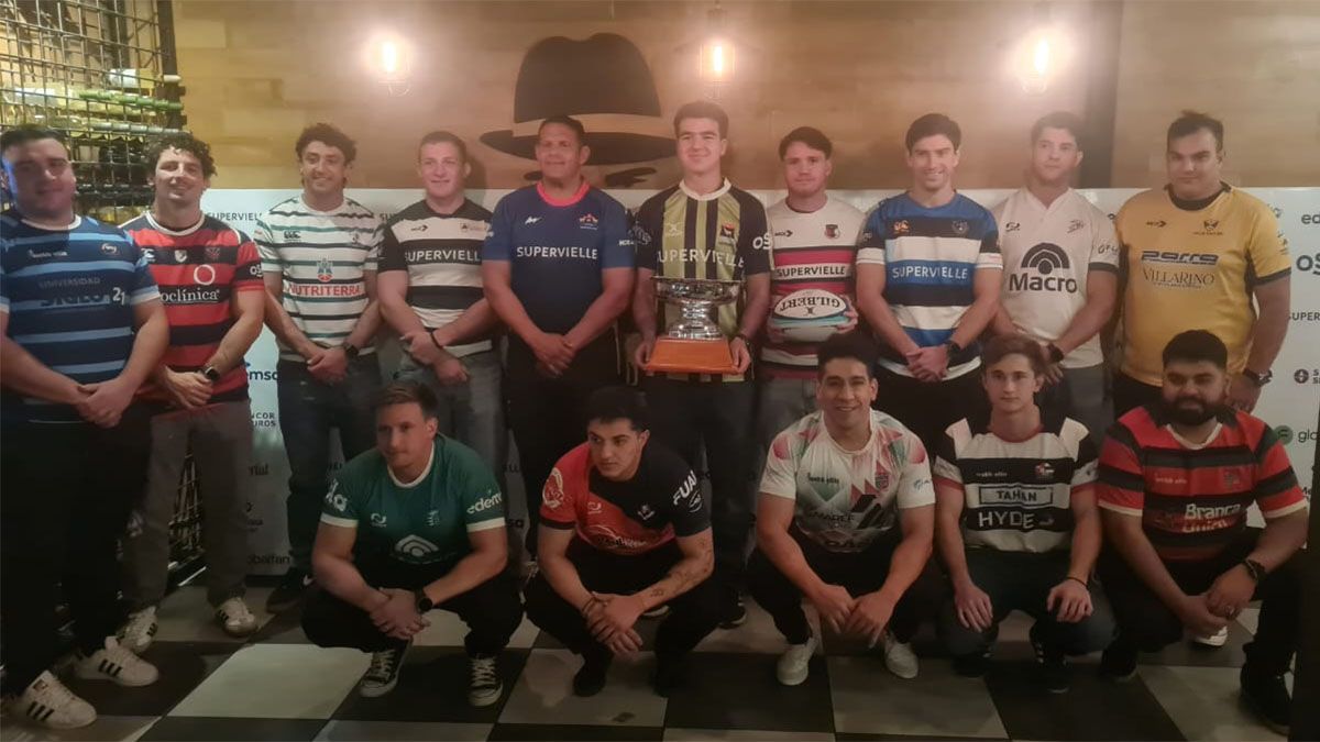 Los capitanes estuvieron en la presentación del Regional de rugby.