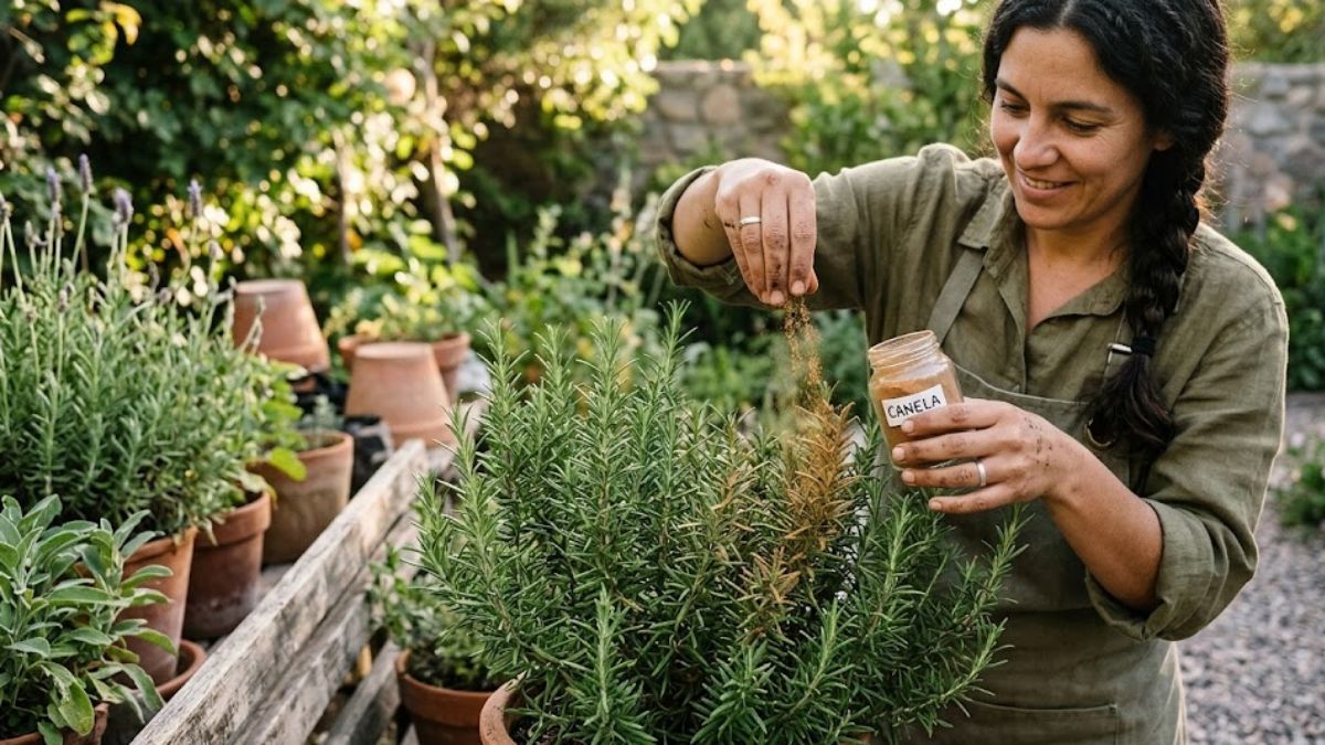 La canela puede ser muy efectiva para tu planta de romero.&nbsp;