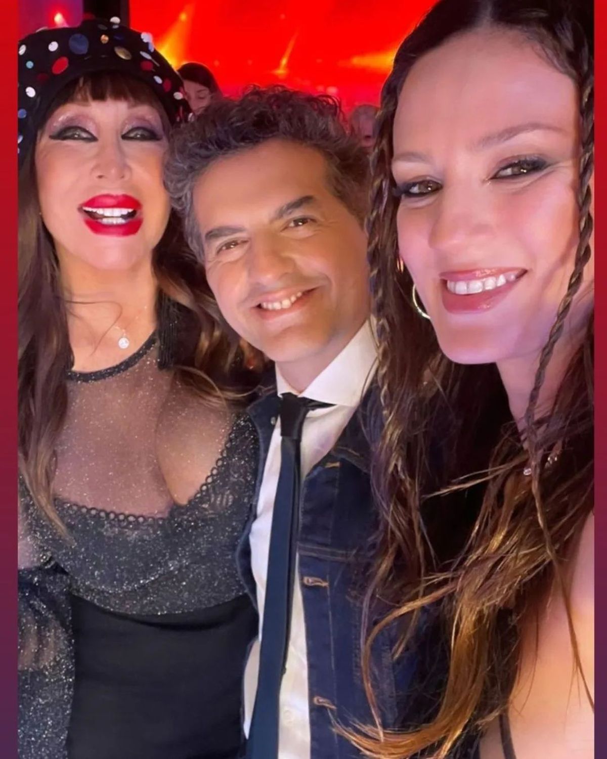 Moria Casán, Ángel de Crito y Paula Chaves. Moria Casán, Ángel de Crito y Paula Chaves.
