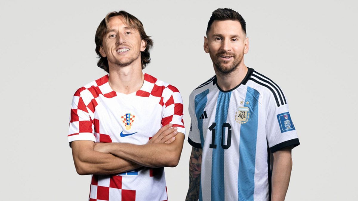 Luca Modric y Lionel Messi