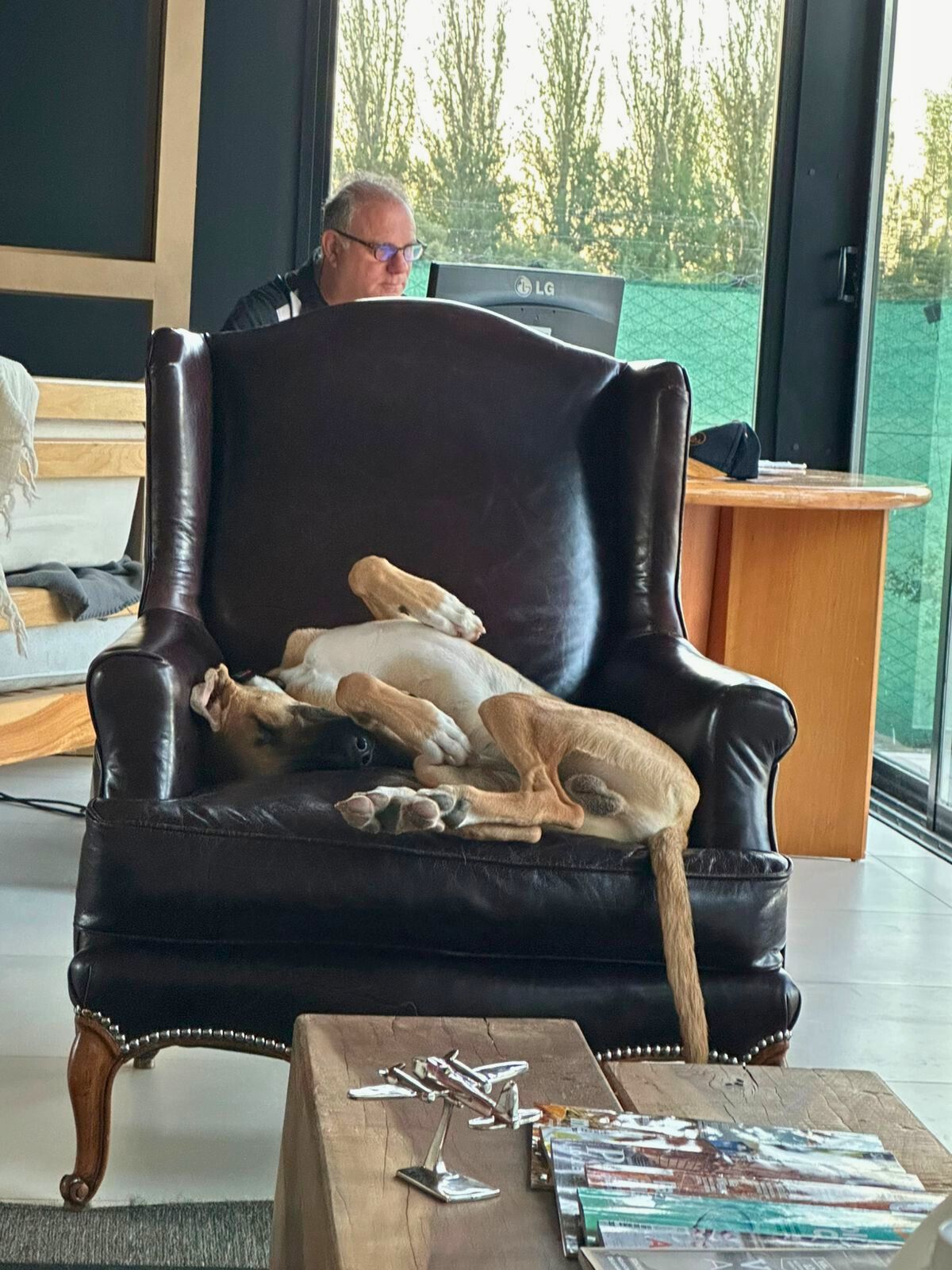 Darío trabaja en compañía de Rafael. Darío trabaja en compañía de Rafael.