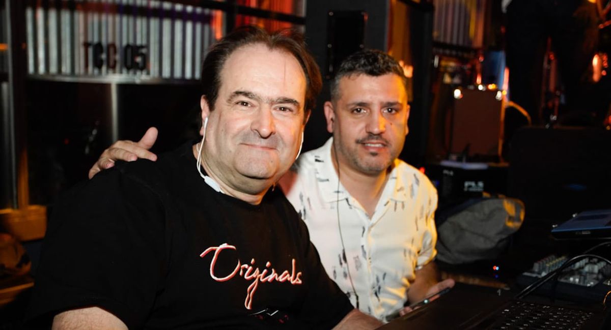 Daniel Reboredo y Jonathan Pesci, en los controles del festejo.