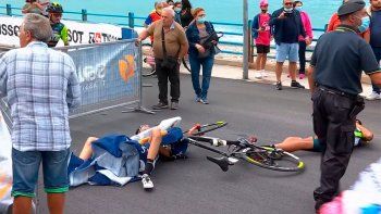 Giro de Italia: un helicóptero provocó un grave accidente
